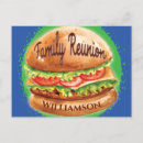 Search for family reunions postcards invitations Bbq