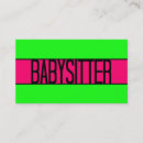 Search for teen babysitting business cards Teenager