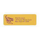 Search for tigers return address labels Wildlife