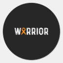 Search for orange awareness ribbon stickers Warrior