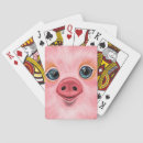 Search for baby pig playing cards Cute