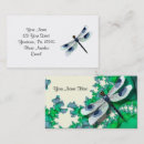 Search for dragonflies business cards Nature