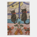 Search for black santa tea towels Cat