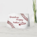 Search for baseball fathers day cards Red