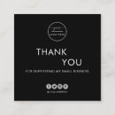 Search for thank you for your order business cards Modern and minimalist logo