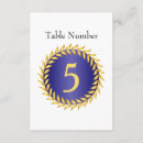 Search for royal blue and gold wedding table cards Couple