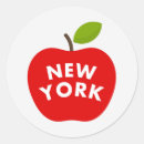 Search for the big apple stickers Red