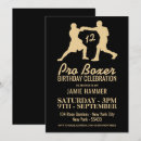 Search for boxer birthday invitations Boxing