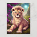 Search for cute lion postcards Safari animals