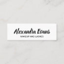 Search for eyelash business cards Minimalist