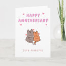 Search for cat couple anniversary cards Kitten