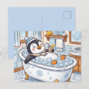 Search for penguin cartoon postcards Cute animal