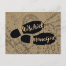 Search for mischief horizontal postcards Harry potter