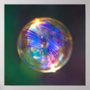 Search for floating bubbles posters Blue