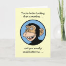 Search for monkey cartoon cards Animal