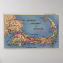 Search for cape cod map posters Massachusetts