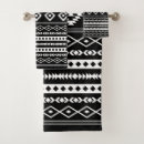 Search for black and white aztec bath towels Bohemian