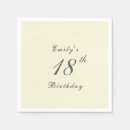 Search for 18th birthday napkins Typography
