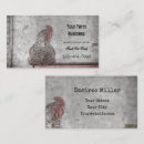 Search for rooster business cards Vintage