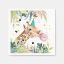 Search for giraffe napkins Safari animals