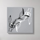 Search for yin yang canvas prints Fish