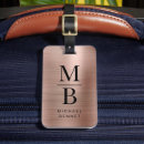 Search for rose gold luggage tags Initial