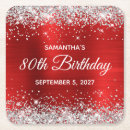 Search for 80th birthday coasters Girly