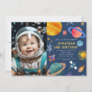 Search for boys space birthday invitations Galaxy