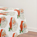 Search for retro christmas tablecloths Santa claus