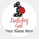 Search for lady bug birthday stickers Girl