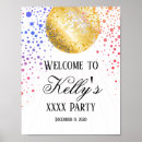 Search for disco party posters Gold
