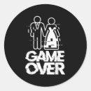 Search for game over wedding stickers Funny