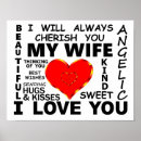 Search for love my wife posters I love you