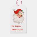 Search for vintage christmas gift tags Santa