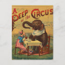 Search for vintage circus postcards Carnival