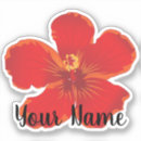 Search for red hibiscus flower stickers Summer