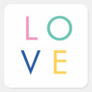 Search for simplistic stickers Typography