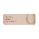 Search for leather return address labels Rustic