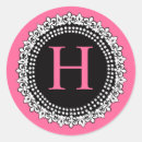 Search for letter h wedding stickers Initial