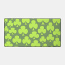 Search for green shamrocks mouse mats Pattern