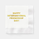Search for friendship napkins Typography