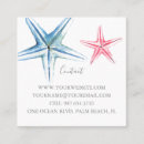 Search for starfish business cards Spa
