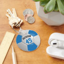 Search for soccer team round key rings White