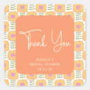 Search for yellow flowers thank you stickers Retro