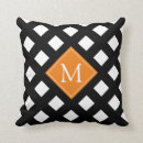 Search for black white orange cushions Trendy