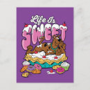 Search for life is sweet postcards Desserts