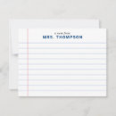 Search for teachers teach note cards School