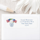 Search for 4th of july return address labels Stars and stripes