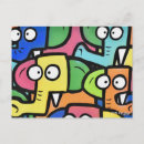 Search for colorful elephants postcards Cute