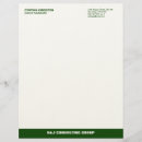 Search for green letterhead Modern